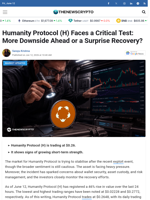 Humanity Protocol (H) Faces a Critical Test: More Downside Ahead or a Surprise Recovery?