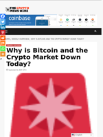 Why is Bitcoin and the Crypto Market Down Today? - The Crypto News Wire