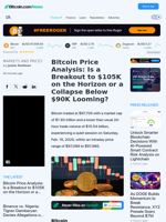 Bitcoin Price Analysis: Is a Breakout to $105K on the Horizon or a Collapse Below $90K Looming? – Markets and Prices Bitcoin News