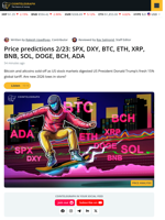 Bitcoin, Altcoins Fall Toward New Lows As Stocks Digest New Trump Tariffs