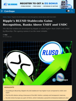 Ripple’s RLUSD Stablecoin Gains New Recognition