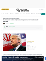 EU plans joint action on jet fuel amid potential Hormuz blockade shortage