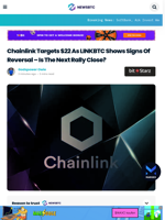 Chainlink Targets $22 As LINKBTC Shows Signs Of Reversal - Is The Next Rally Close?