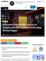 Alchemy Pay Shifts Focus to Stablecoin Blockchain with New White Paper | Live Bitcoin News