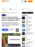 Bitcoin Mining Giant Mara Completes $950M Deal to Buy More BTC – Mining Bitcoin News