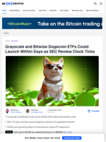 Grayscale Dogecoin ETF Could Launch as Soon as Next Week