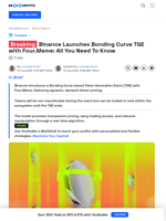 Four.Meme and Binance Launch Bonding Curve TGE Event