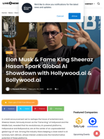 Elon Musk & Fame King Sheeraz Hasan Spark Global AI Showdown with Hollywood.ai & Bollywood.ai | Live Bitcoin News