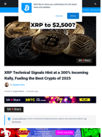 Next Crypto to Explode as XRP Bull Flag Breakout Shows 300% Rally Potential