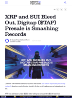 XRP and SUI Bleed Out, Digitap ($TAP) Presale is Smashing Records