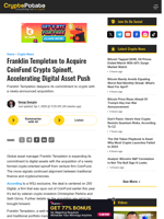 Franklin Templeton to Acquire CoinFund Crypto Spinoff, Accelerating Digital Asset Push
