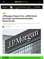 JPMorgan Chase & Co. (JPM) Stock: Earnings Top Estimates Despite Revenue Dip