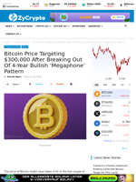 Bitcoin Price Targeting $300,000 After Breaking Out Of 4-Year Bullish ‘Megaphone’ Pattern ⋆ ZyCrypto