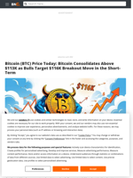 Bitcoin (BTC) Price Today: Bitcoin Consolidates Above $113K as Bulls Target $116K Breakout Move in the Short-Term - Brave New Coin