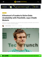 Ethereum’s Fusaka to Solve Data Availability with PeerDAS, says Vitalik Buterin - CoinCentral