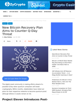 New Bitcoin Recovery Plan Aims to Counter Q-Day Threat ⋆ ZyCrypto