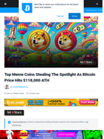 Top Meme Coins Stealing The Spotlight As Bitcoin Price Hits $118,000 ATH | Bitcoinist.com