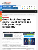 Good luck finding an entry-level crypto job this year, says Dragonfly - The Crypto News Wire