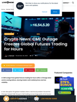 Crypto News: CME Outage Freezes Global Futures Trading for Hours | Live Bitcoin News