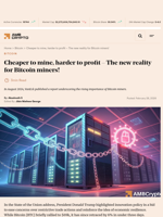 Cheaper to mine, harder to profit - The new reality for Bitcoin miners! - AMBCrypto