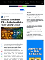 Tokenized Assets Break $21B — But Are New Chains Finally Gaining Ground?