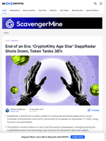 End of an Era: ‘CryptoKitty Age Star’ DappRadar Shuts Down, Token Tanks 38% - BeInCrypto