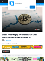 Bitcoin Price Staging A Comeback? On-Chain Signals Suggest Market Bottom Is In | Bitcoinist.com