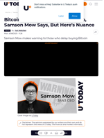 Bitcoin Could Suddenly Go to Zero, Samson Mow Says, But Here’s Nuance