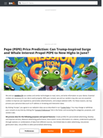 Pepe (PEPE) Price Prediction: Can Trump-Inspired Surge and Whale Interest Propel PEPE to New Highs in June? - Brave New Coin