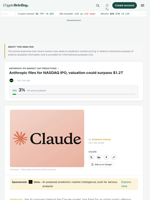 Anthropic files for NASDAQ IPO, valuation could surpass $1.2T