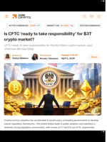 Is CFTC 'ready to take responsibility' for $3T crypto market? - AMBCrypto