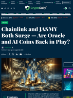 Chainlink and JASMY Both Surge — Are Oracle and AI Coins Back in Play? - Crypto Daily