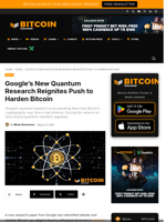 Google's New Quantum Research Renews Push To Secure Bitcoin