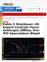 Fable 5 Shutdown: US Export Controls Force Anthropic Offline, Pre-IPO Speculators Bleed - The Crypto News Wire