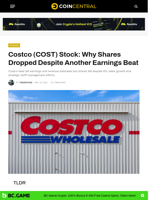 Costco (COST) Stock: Why Shares Dropped Despite Another Earnings Beat - CoinCentral