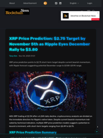 XRP Price Prediction: $2.75 Target by November 5th as Ripple Eyes December Rally to $3.80 - Blockchain.News