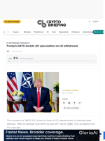 Trump's NATO doubts stir speculation on US withdrawal