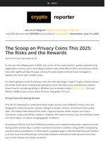 The Scoop on Privacy Coins This 2025: The Risks and the Rewards
