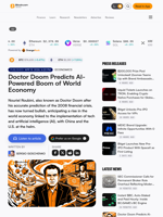 Doctor Doom Predicts AI-Powered Boom of World Economy – Economics Bitcoin News