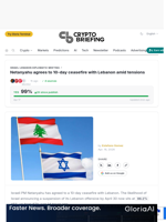 Netanyahu agrees to 10-day ceasefire with Lebanon amid tensions