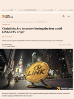 Will Chainlink (LINK) price recover? Here’s what on-chain data says