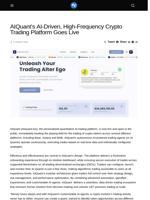AIQuant’s AI-Driven, High-Frequency Crypto Trading Platform Goes Live - Visionary Financial