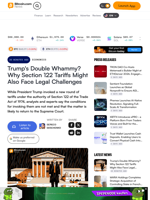 Trump's Double Whammy? Why Section 122 Tariffs Might Also Face Legal Challenges – Economics Bitcoin News
