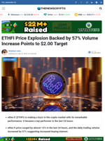 ETHFI Price Explosion Backed by 57% Volume Increase Points to $2.00 Target - TheNewsCrypto
