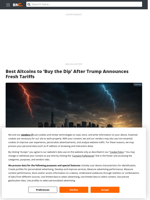 Best Altcoins to ‘Buy the Dip’ After Trump Announces Fresh Tariffs