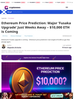 Ethereum Price Prediction: Major 'Fusaka Upgrade' Just Weeks Away – $10,000 ETH is Coming