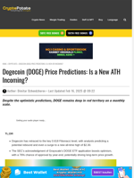 Dogecoin (DOGE) Price Predictions: Is a New ATH Incoming?