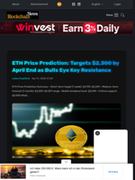 ETH Price Prediction: Targets $2,300 by April End as Bulls Eye Key Resistance - Blockchain.News