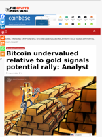 Bitcoin undervalued relative to gold signals potential rally: Analyst - The Crypto News Wire