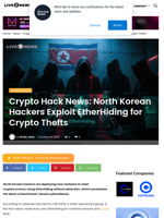 Crypto Hack News: North Korean Hackers Exploit EtherHiding for Crypto Thefts | Live Bitcoin News